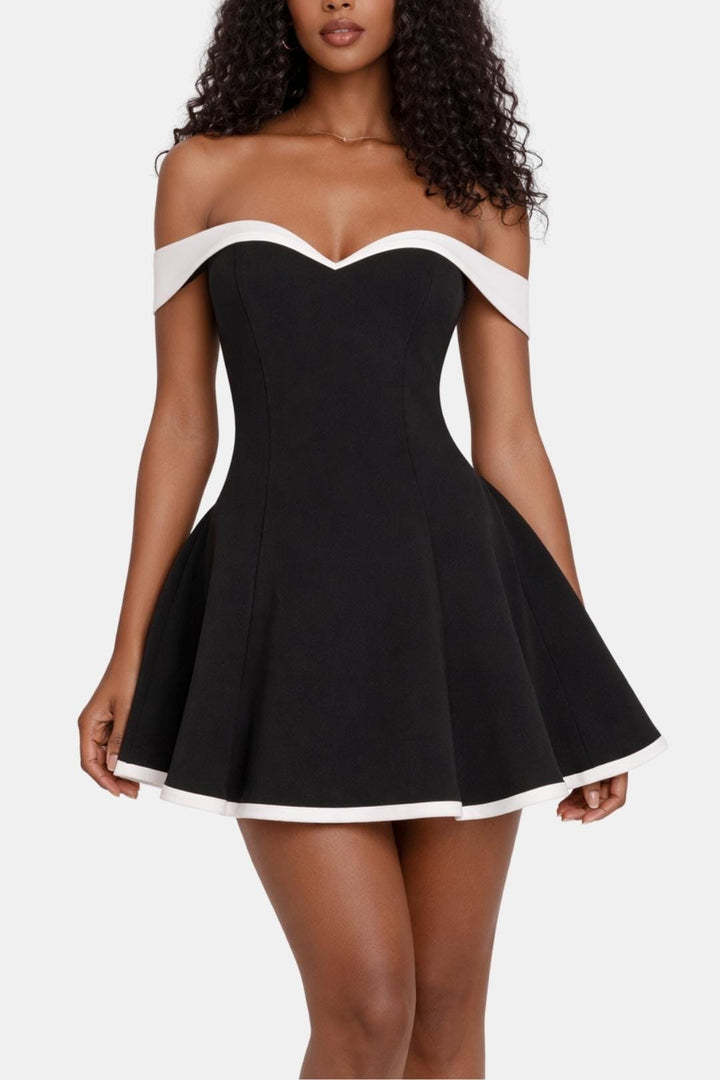 Women’s Off Shoulder Cocktail Party Mini Dress