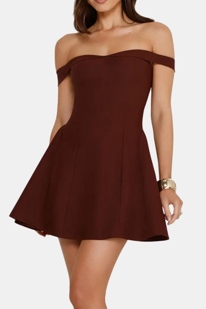 Women’s Off Shoulder Cocktail Party Mini Dress