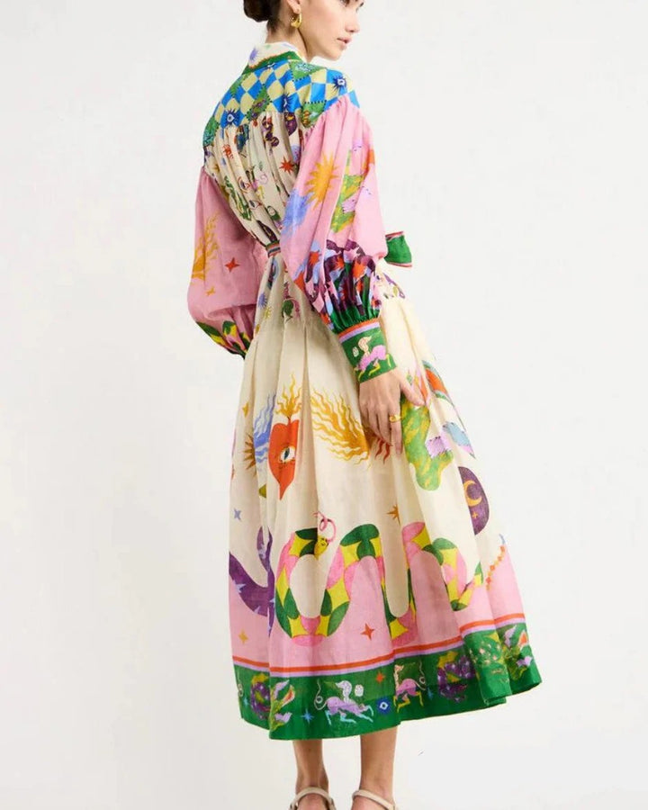 Women’s Long Sleeve Floral Summer Dress | Maxi