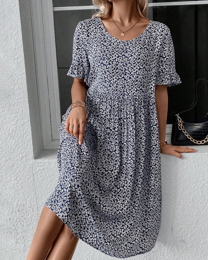 Women’s Floral Print Dress | Midi