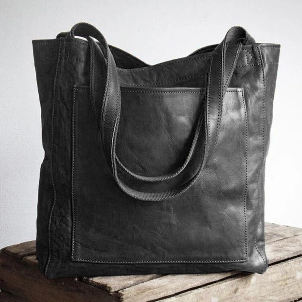 Women’s Large Tote Bag with Front Pocket