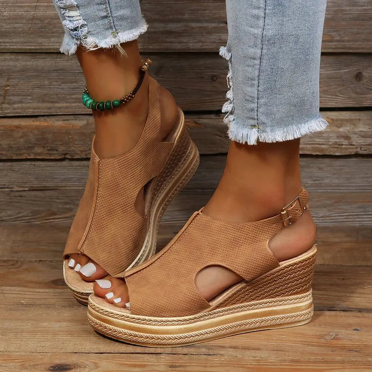 Women’s Espadrilles Wedge Sandals With Adjustable Straps