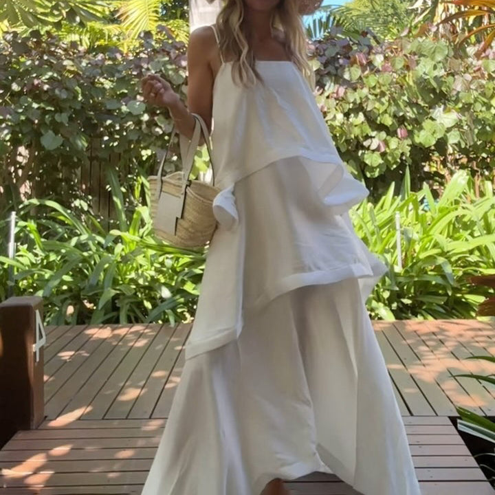 Women’s Tiered Asymmetric Maxi Dress