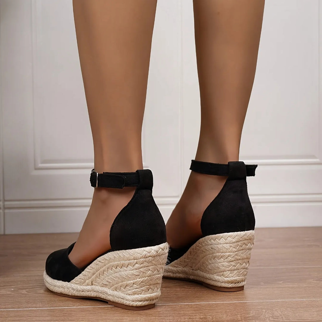 Women’s Espadrille Wedges with Ankle Strap