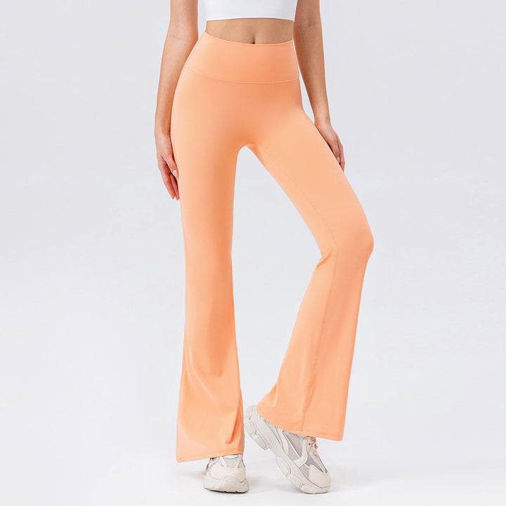 Women’s Stretch Flared Pants with High Waisted Waistband