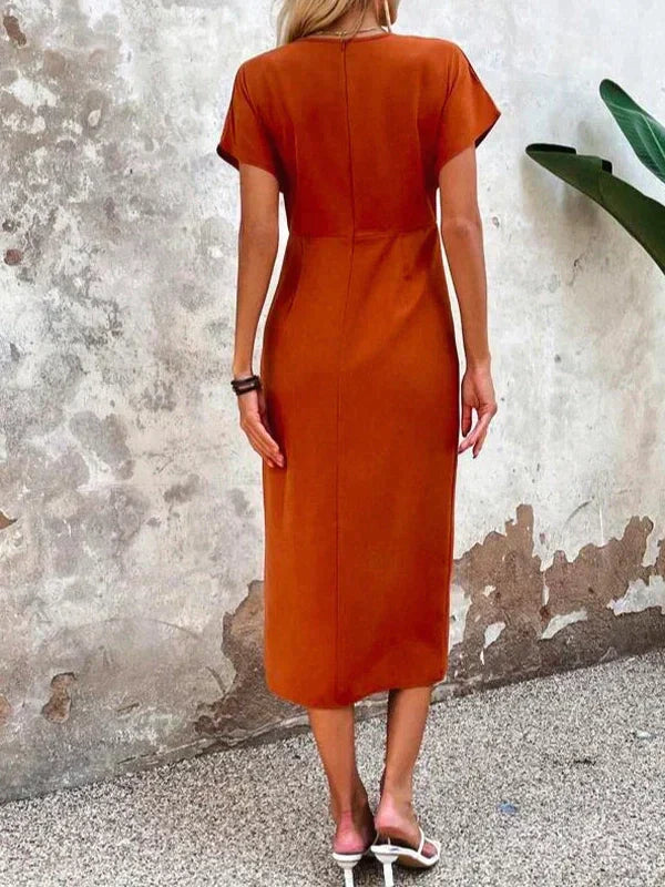 Women’s Cross-Over Midi Dress