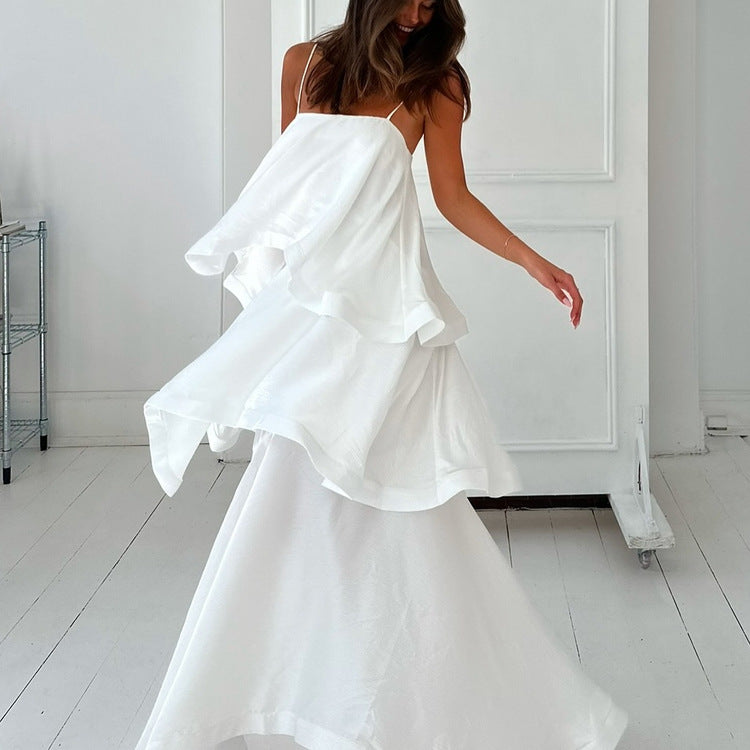 Women’s Tiered Asymmetric Maxi Dress