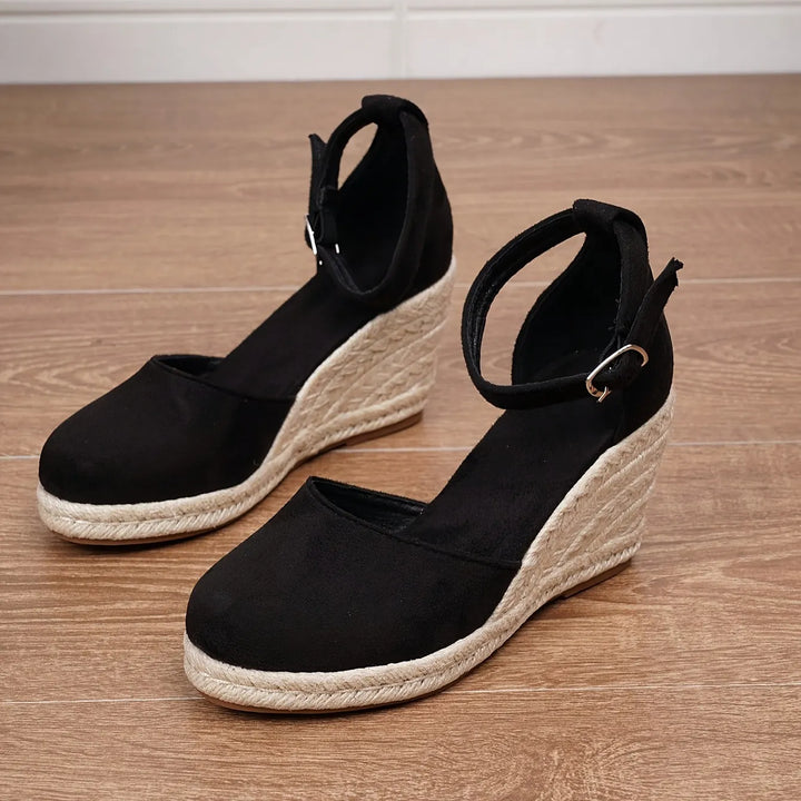 Women’s Espadrille Wedges with Ankle Strap