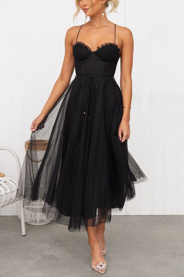 Women’s Sweetheart Corset Midi Dress