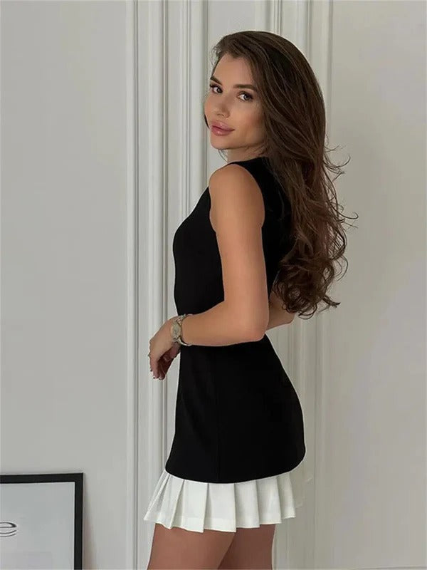 Women’s Elegant Mini Dress with Sleek Silhouette