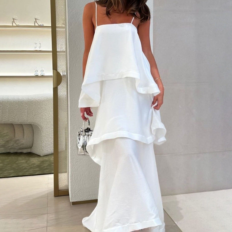 Women’s Tiered Asymmetric Maxi Dress