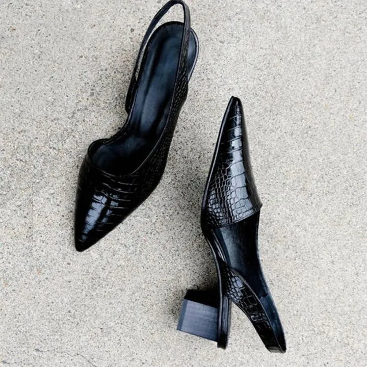 Women’s Slingback Pointed Toe with Block Heels