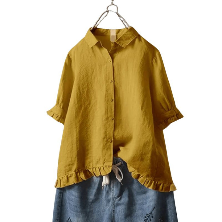 Women’s Collared Button-Front Shirt