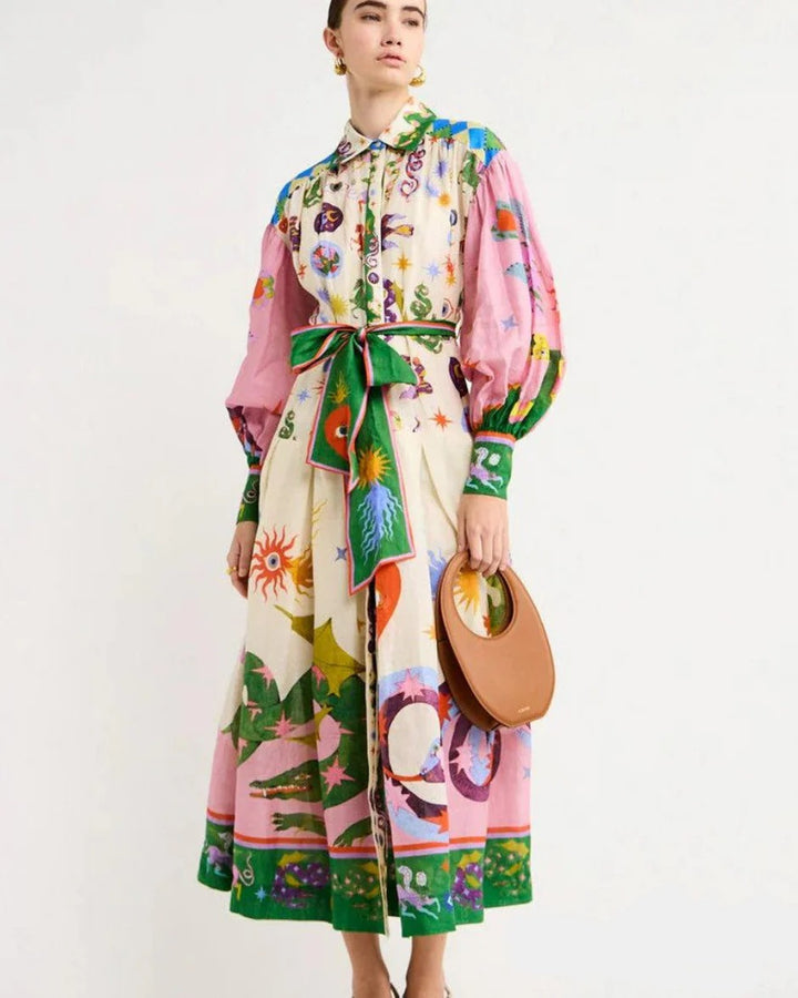 Women’s Long Sleeve Floral Summer Dress | Maxi