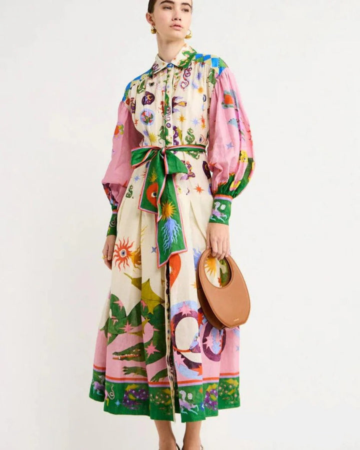 Women’s Long Sleeve Floral Summer Dress | Maxi