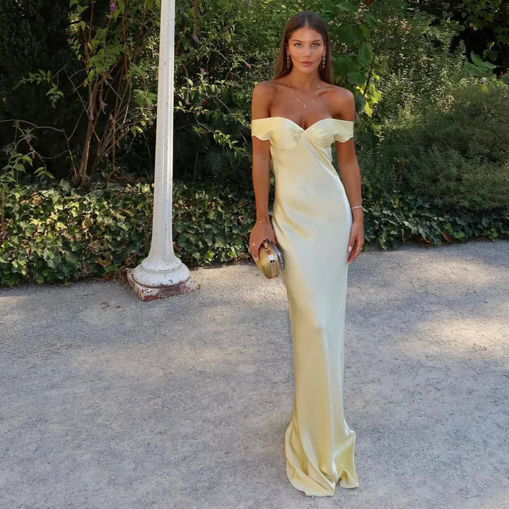 Women’s Backless Maxi Evening Dress