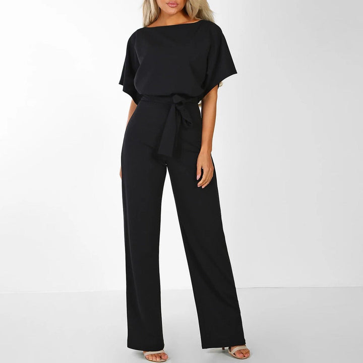 Women’s Wide-Leg Belted Jumpsuit