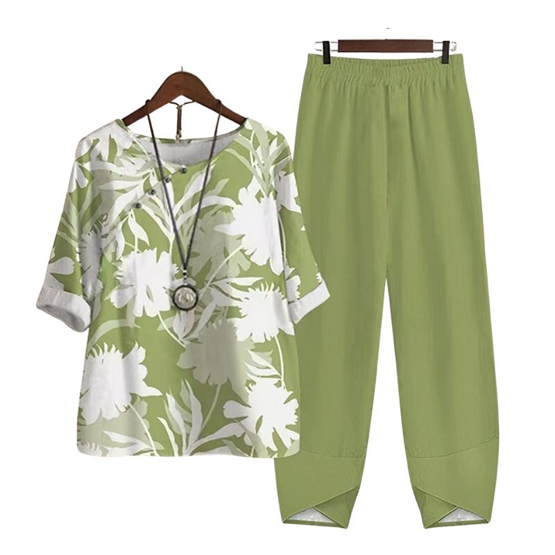 Women’s Two-Piece Shirt and Pants Set