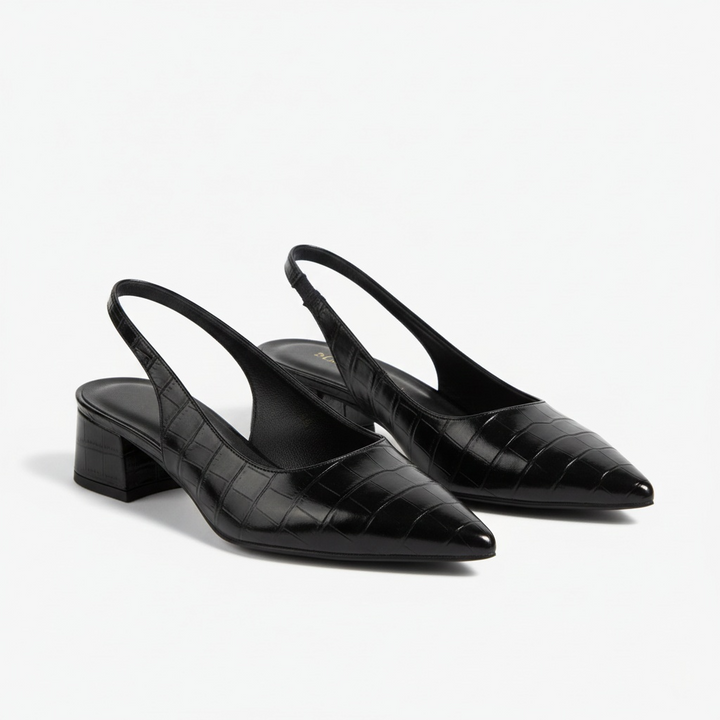 Women’s Slingback Pointed Toe with Block Heels