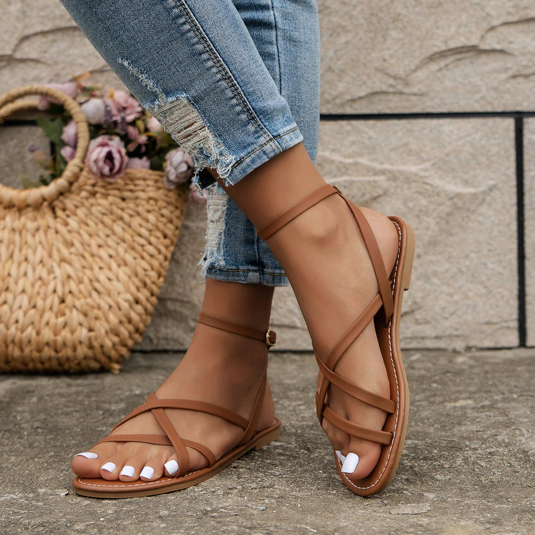 Women’s Flat Strappy Ankle Sandals
