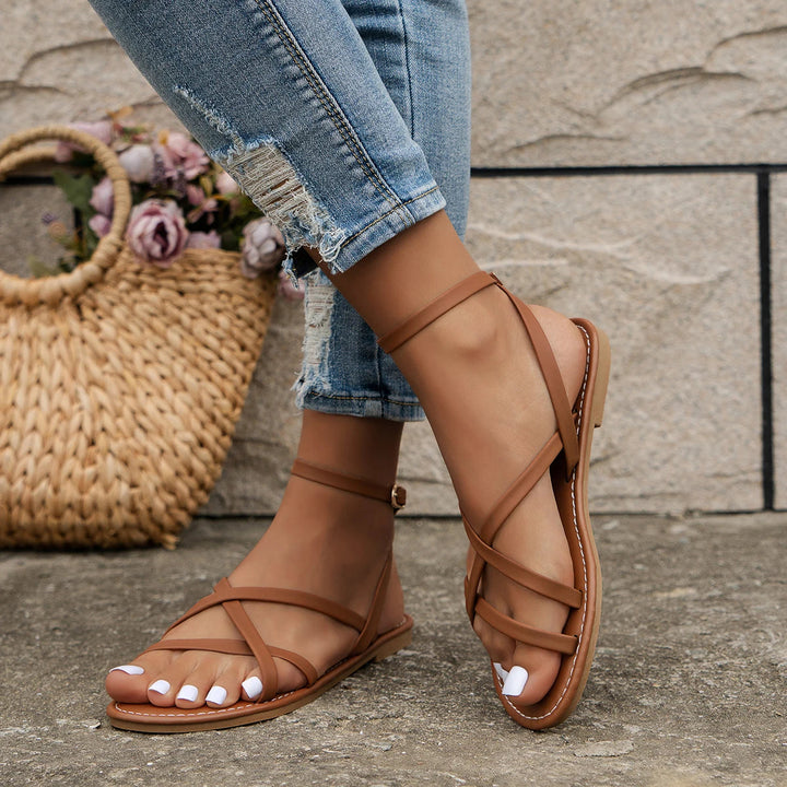 Women’s Flat Strappy Ankle Sandals