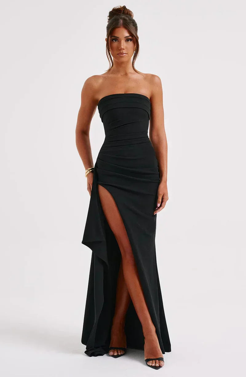 Women’s Strapless Maxi Evening Dress