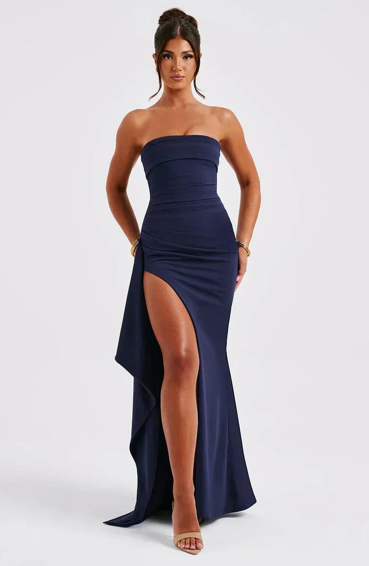 Women’s Strapless Maxi Evening Dress
